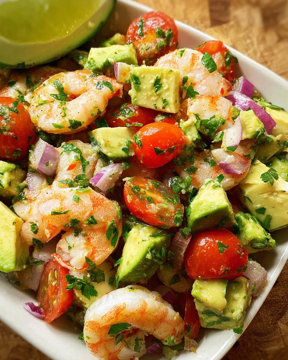 Avocado Salsa Shrimp Salad
