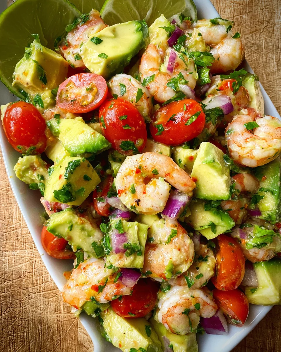 Avocado Salsa Shrimp Salad 20 Avocado