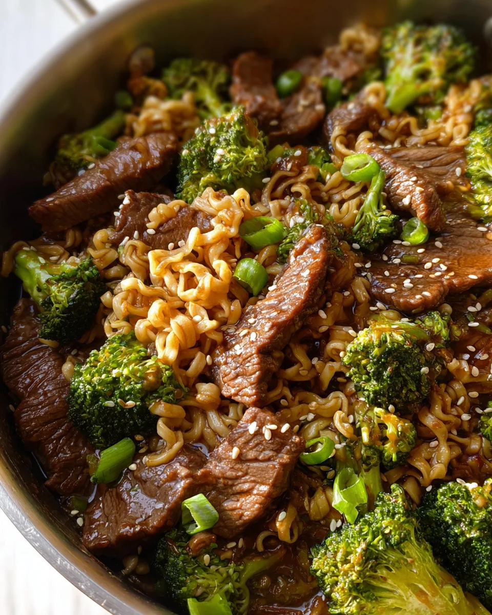 Beef and Broccoli Ramen Stir Fry 29 Beef