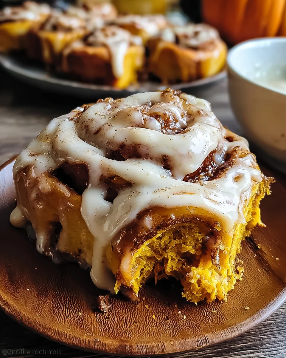 Brown Butter Pumpkin Cinnamon Rolls