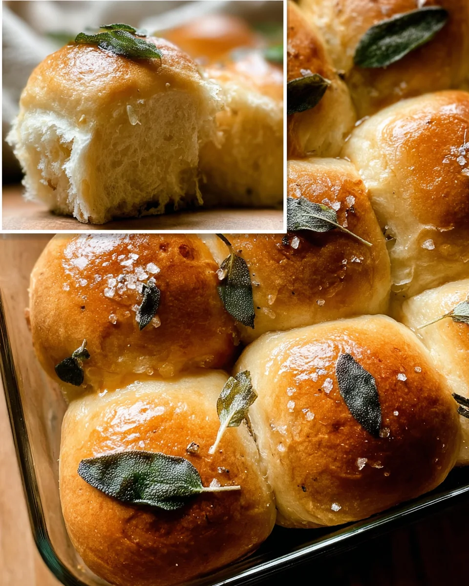 Brown Butter Sage Dinner Rolls