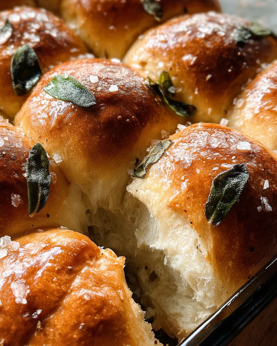 Brown Butter Sage Dinner Rolls 21 Brown