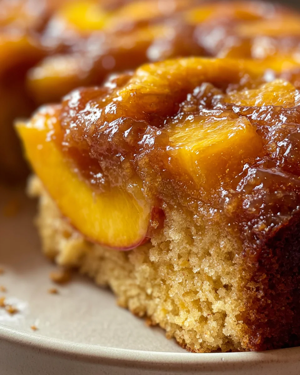 Brown Sugar Peach Cake