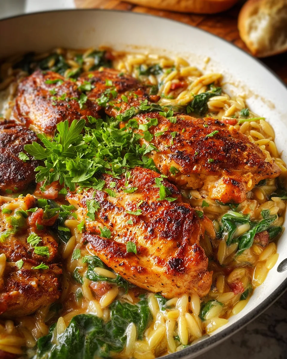Cajun Chicken Orzo