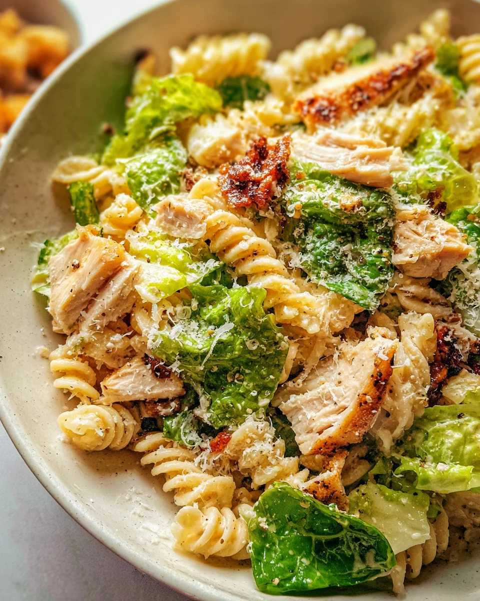 Chicken Caesar Pasta Salad 14 Chicken