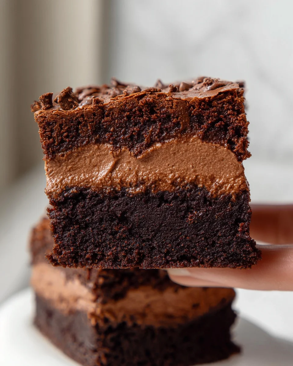 Chocolate Mousse Brownies Recipe