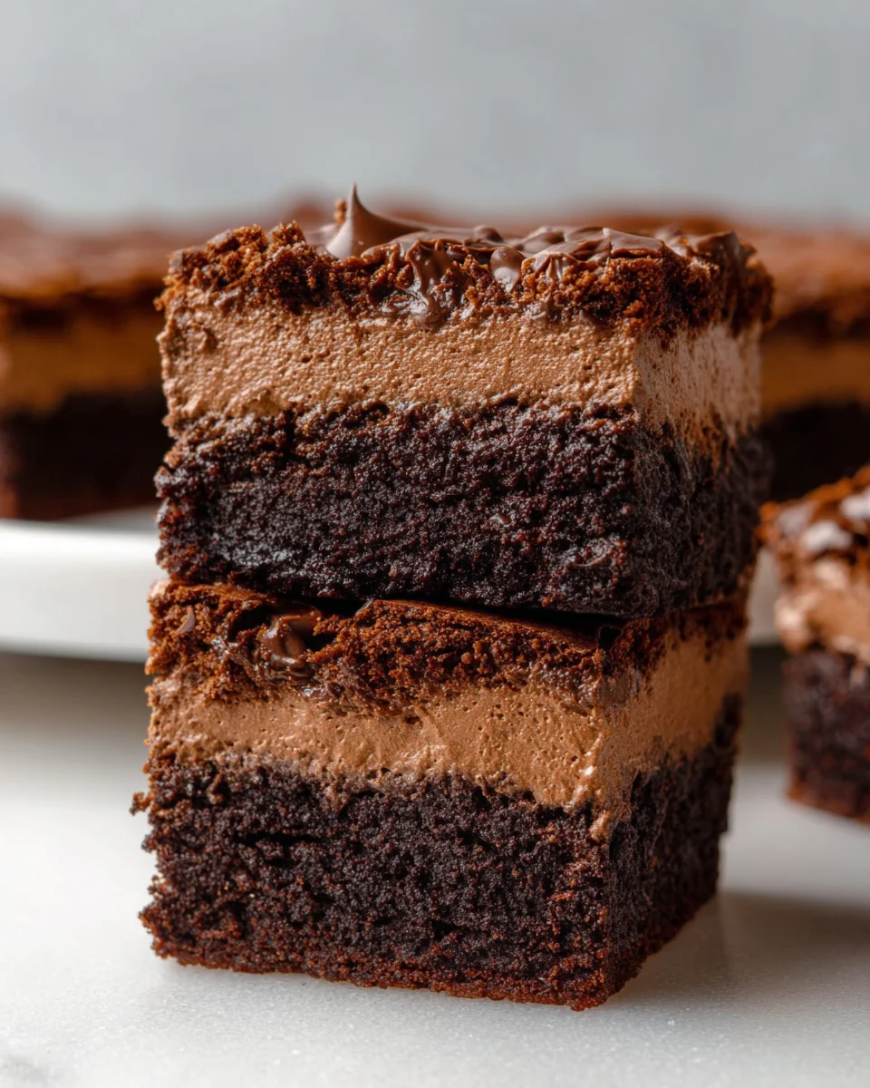 Chocolate Mousse Brownies Recipe 22 Chocolate