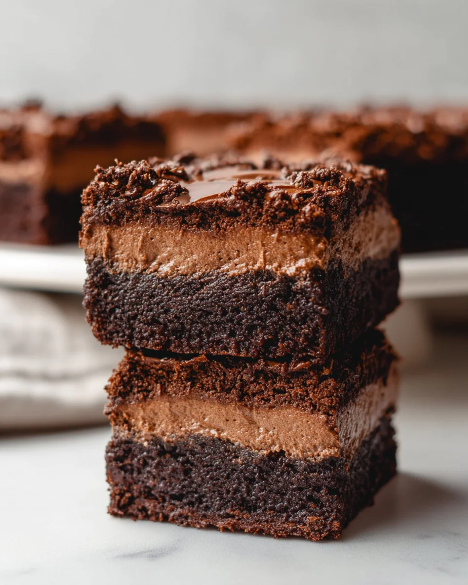 Chocolate Mousse Brownies Recipe 23 Chocolate