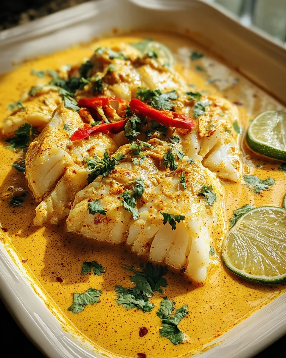 Coconut Curry Baked Cod