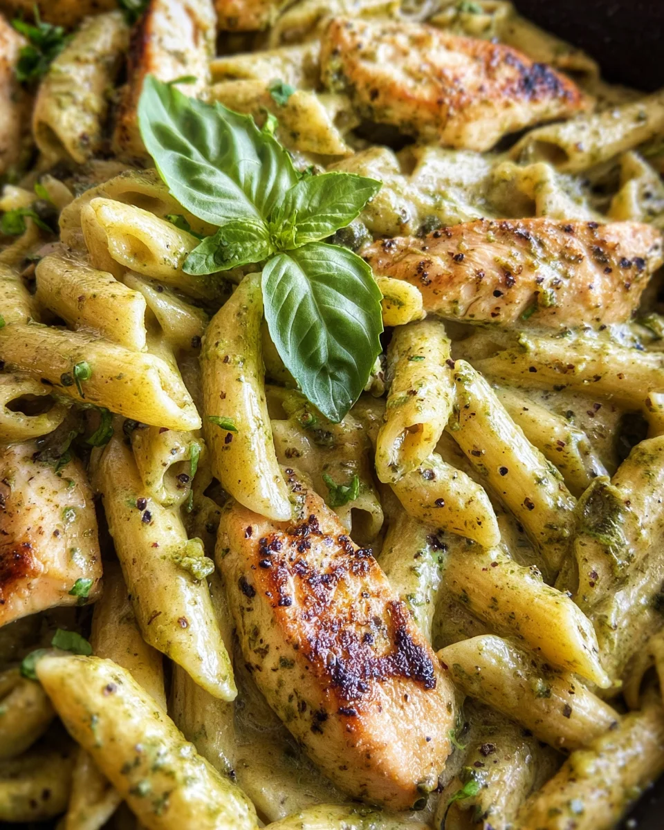 Creamy Chicken Pesto Pasta