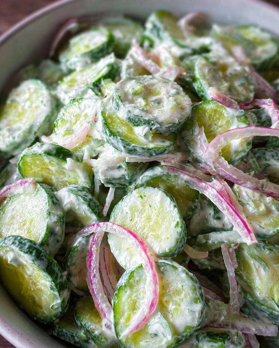 Creamy Italian Cucumber Salad