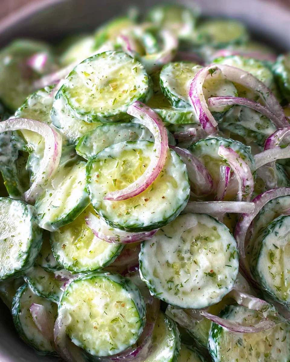 Creamy Italian Cucumber Salad 17 Creamy