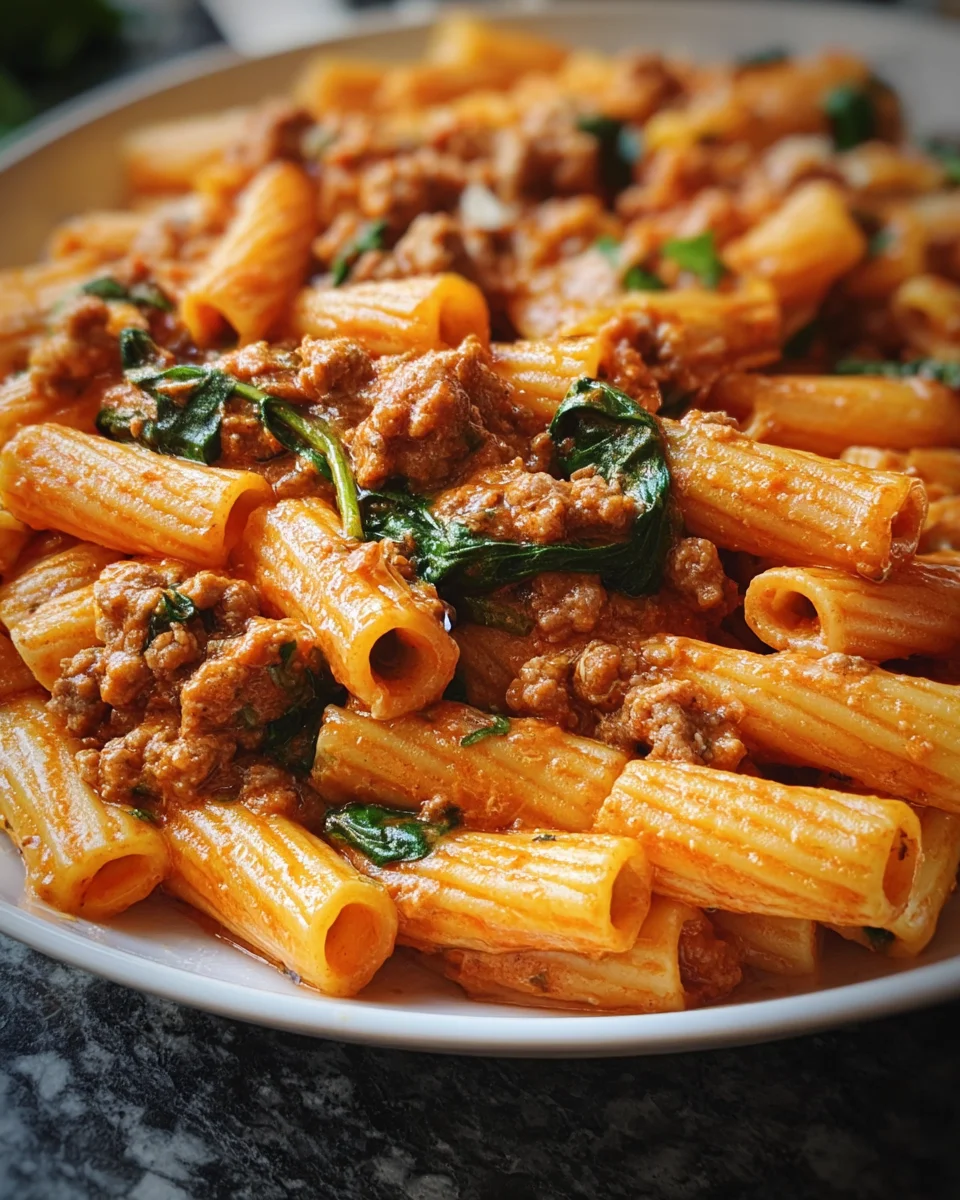 Creamy Sausage Rigatoni 22 Creamy