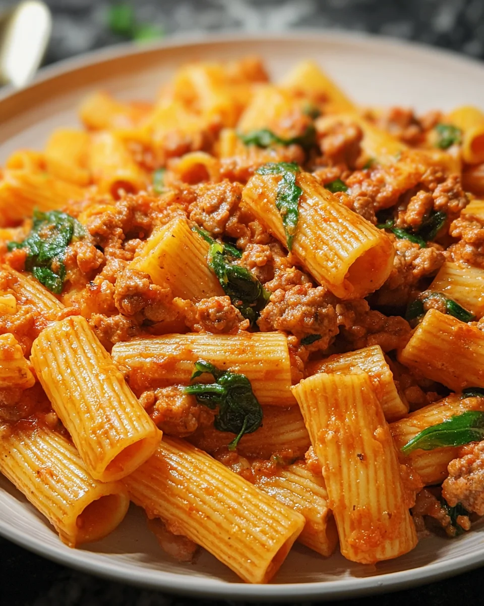 Creamy Sausage Rigatoni 23 Creamy