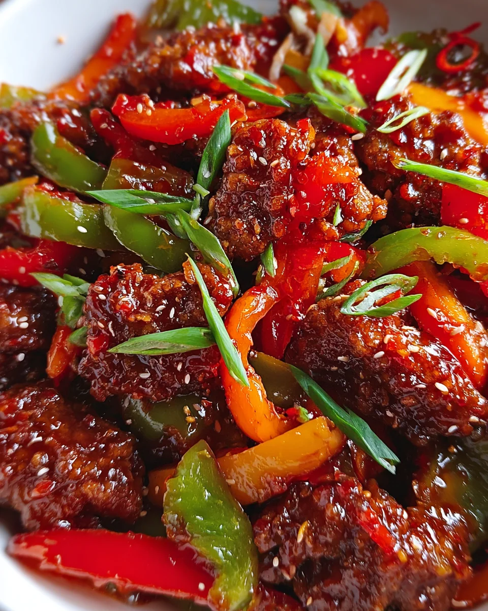 Crispy Chilli Beef with Sweet Chilli Sauce