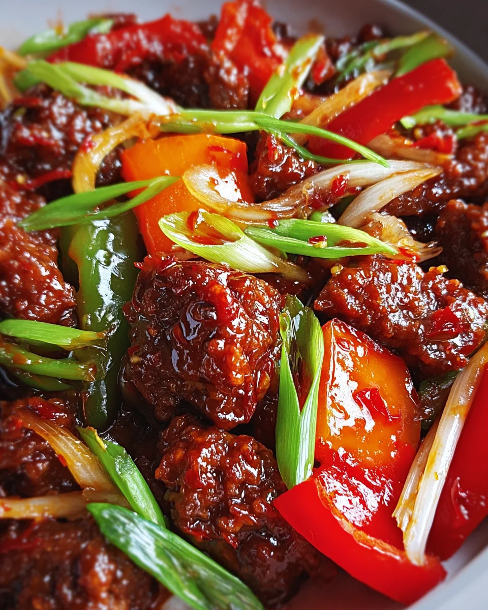 Crispy Chilli Beef with Sweet Chilli Sauce 25 Crispy
