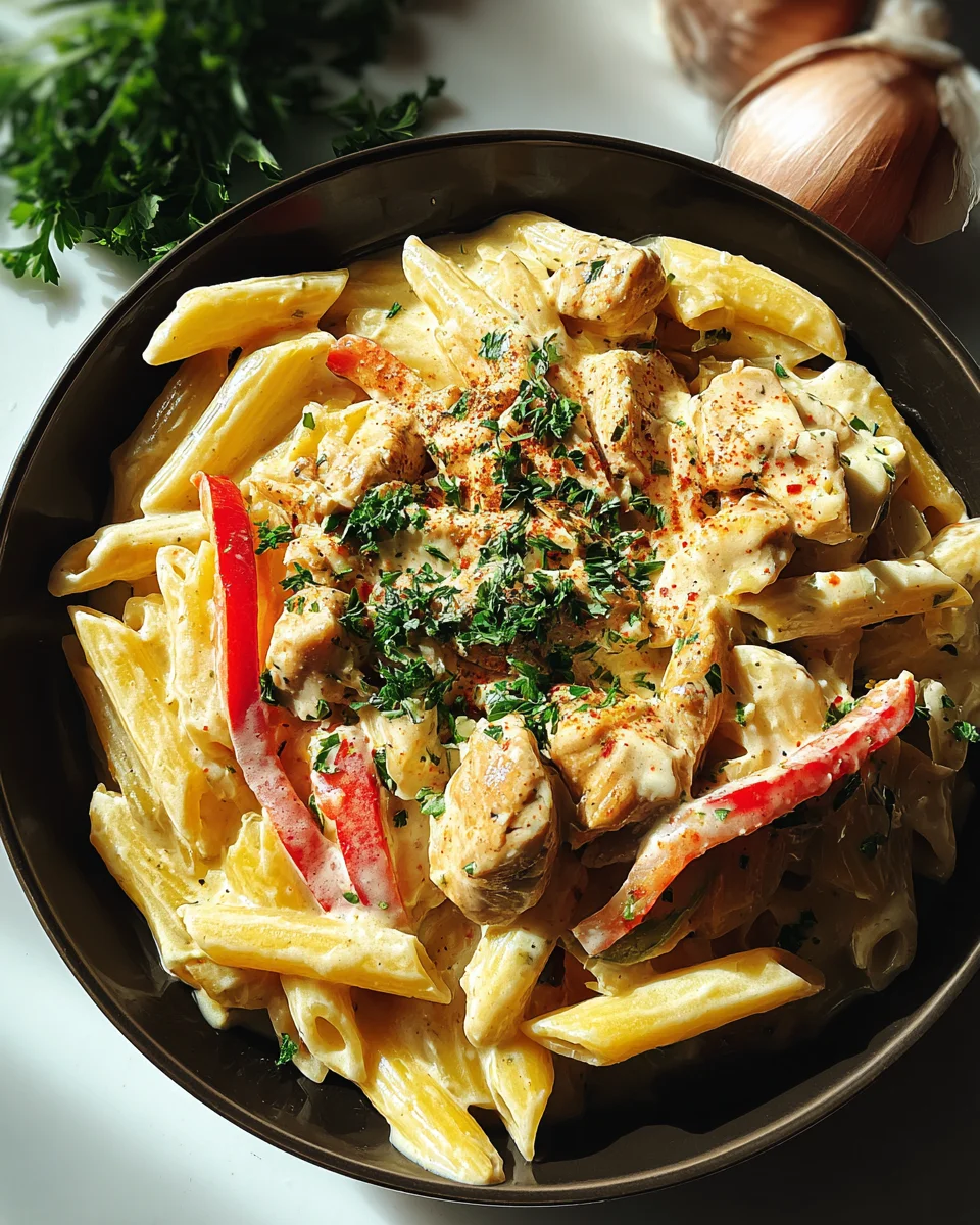 Crock Pot Creamy Cajun Chicken Pasta