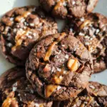 Double Chocolate Salted Caramel Cookies 28 Double Chocolate Salted Caramel Cookies