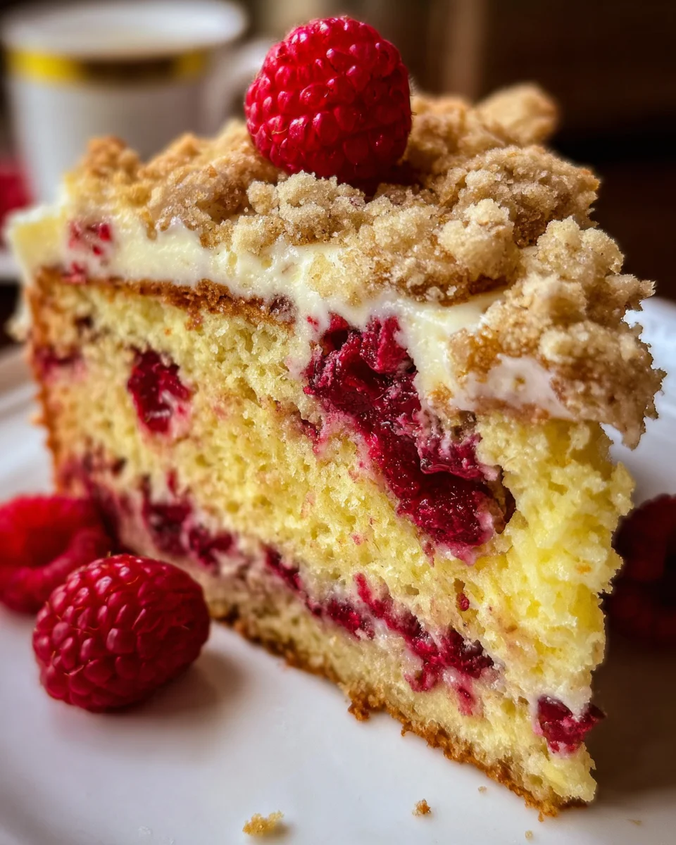 Easy Lemon Raspberry Cake with Crumb Topping 25 Easy