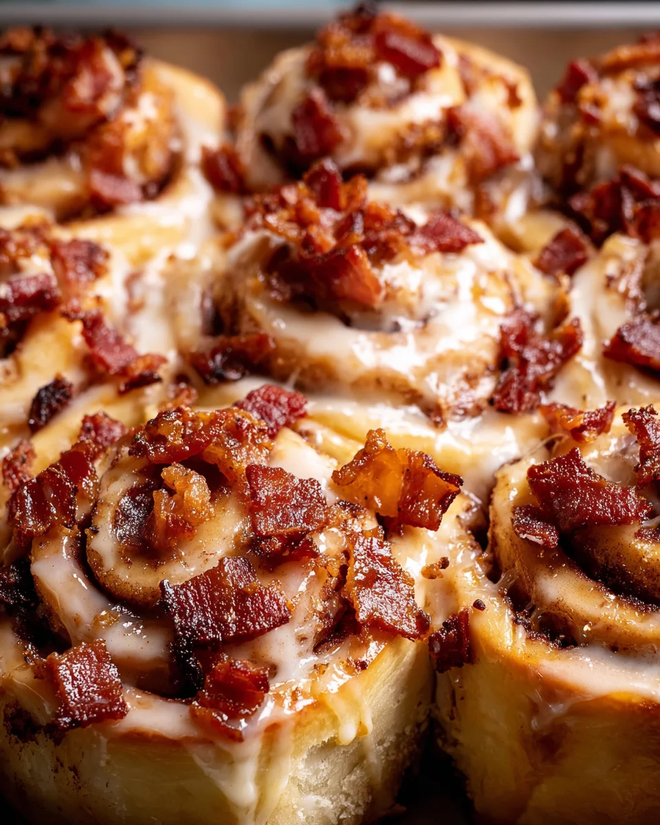 Easy Maple Bacon Cinnamon Rolls 14 Easy