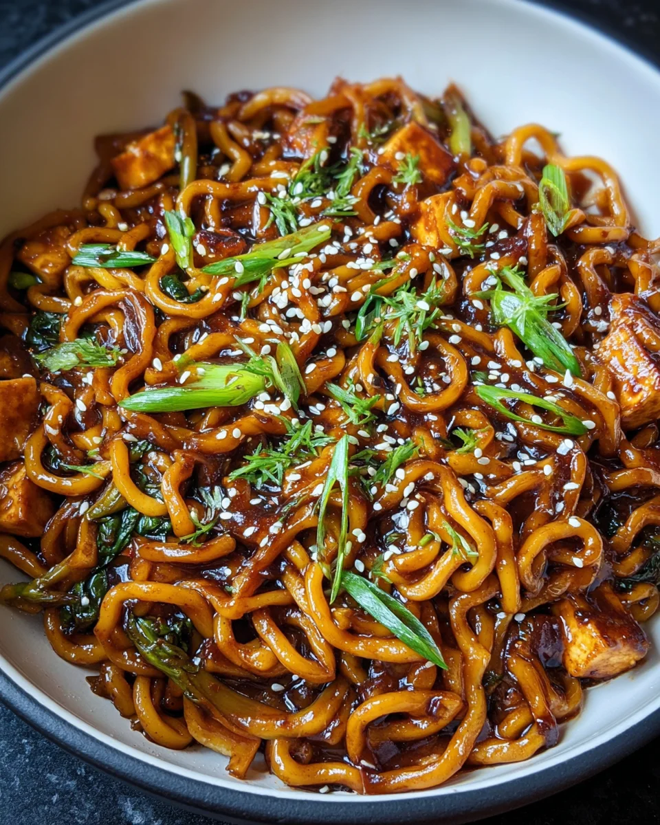 Easy Saucy Ramen Noodles