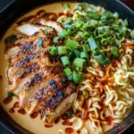 Fiery Chicken Ramen with Creamy Garlic Sauce 27 Fiery Chicken Ramen with Creamy Garlic Sauce