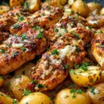 Garlic Parmesan Chicken and Potatoes (One-Pan Dinner) 16 Garlic Parmesan Chicken and Potatoes (One-Pan Dinner)