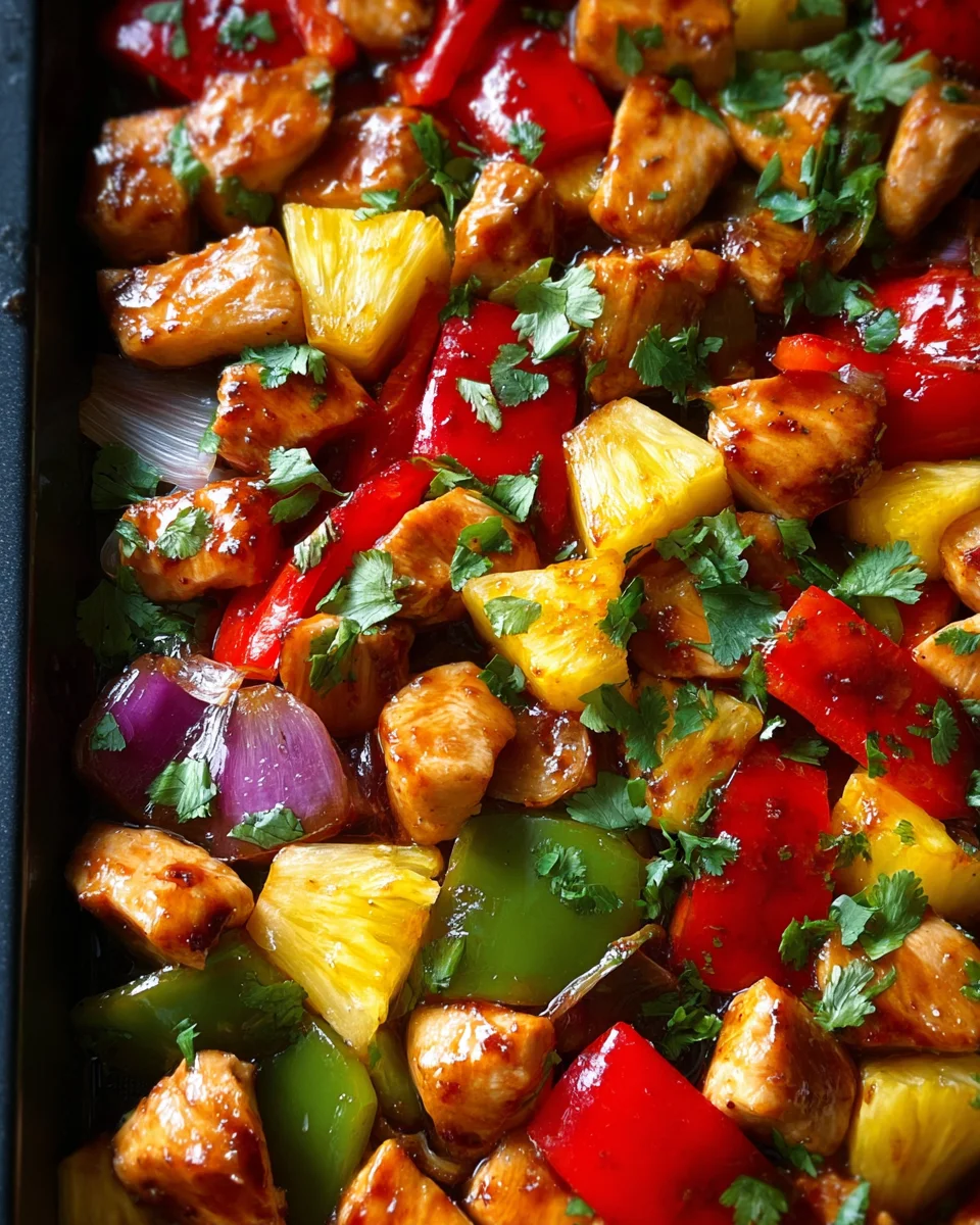 Hawaiian Chicken Sheet Pan