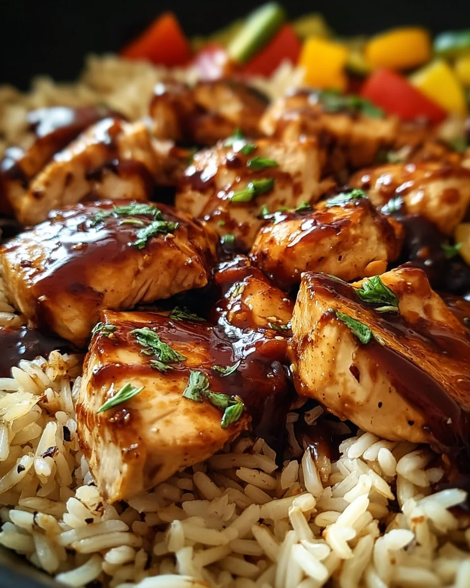 Honey BBQ Chicken Rice