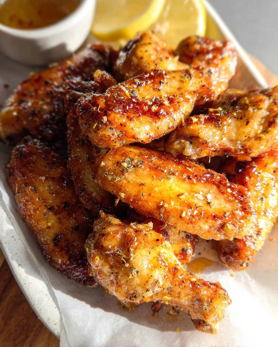 Honey Lemon Pepper Wings