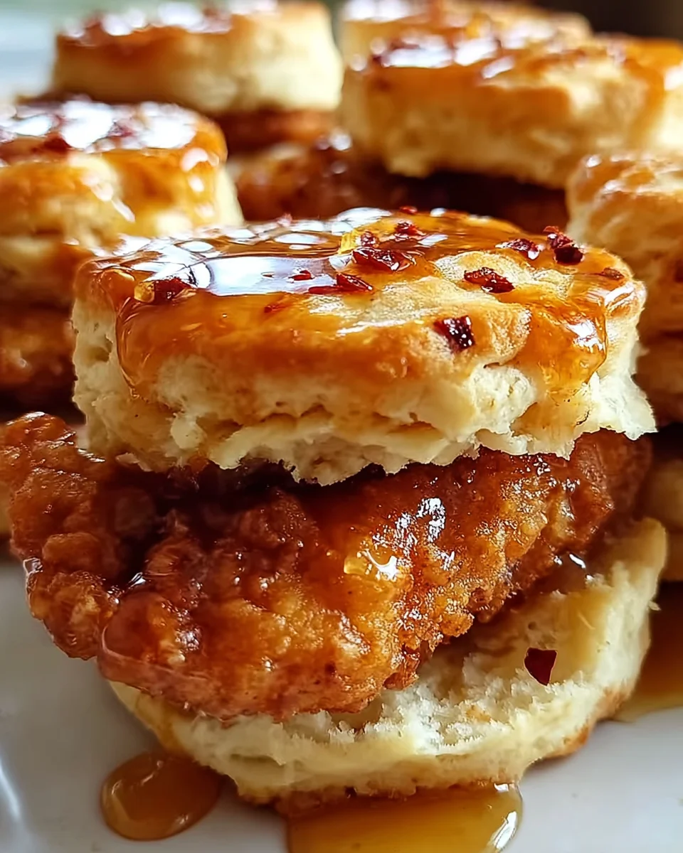 Hot Honey Chicken Biscuits
