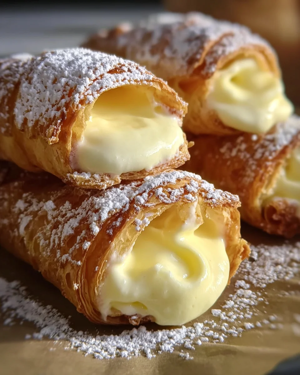 Italian Cream Stuffed Cannoncini