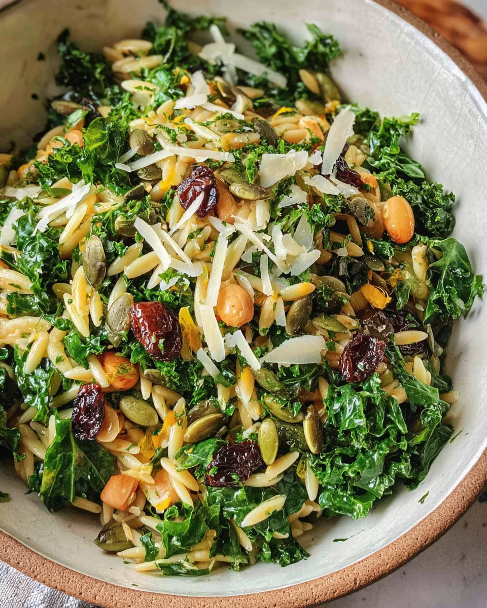 Orzo Kale Salad with Lemon Vinaigrette 23 Orzo