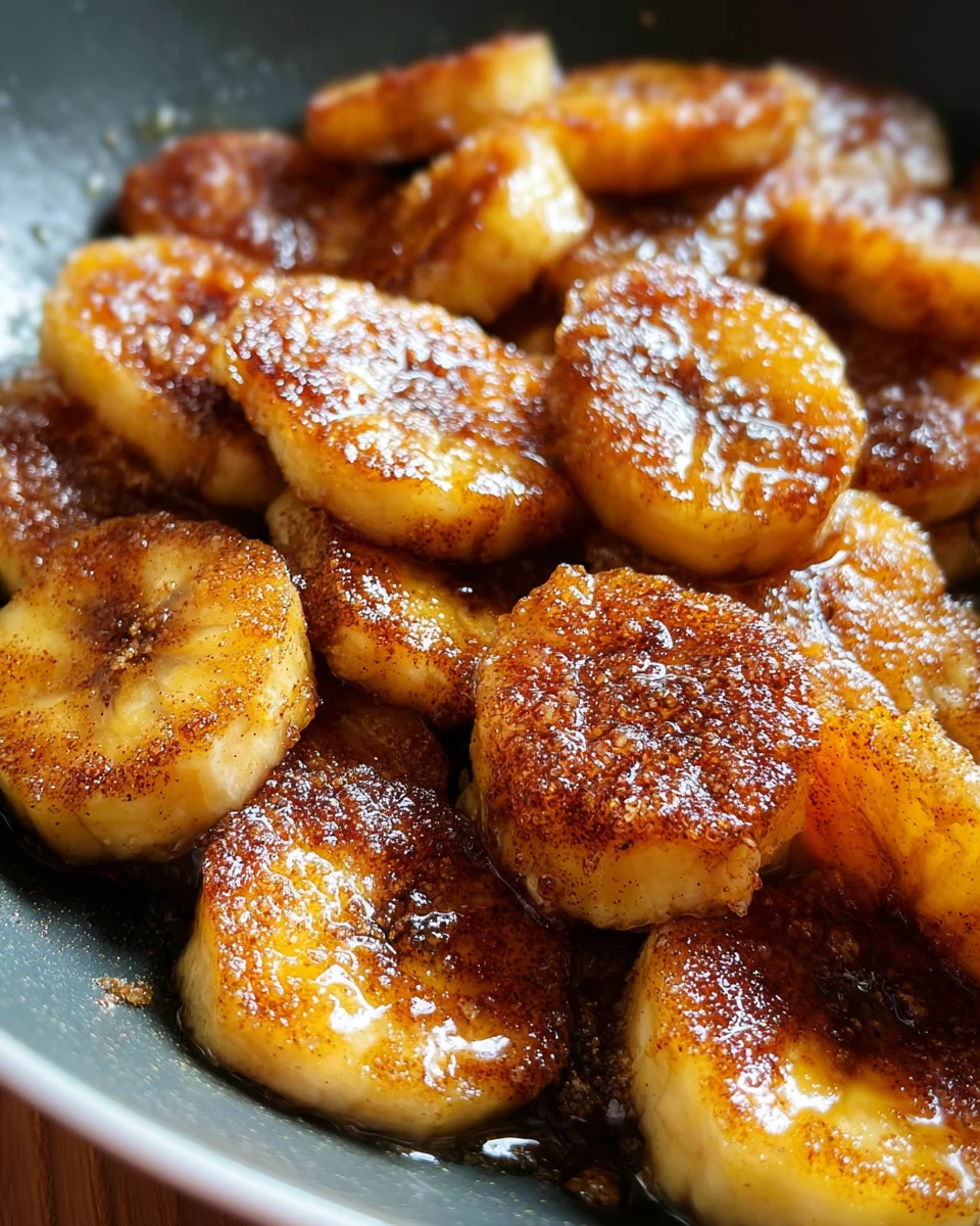 Pan Fried Cinnamon Bananas