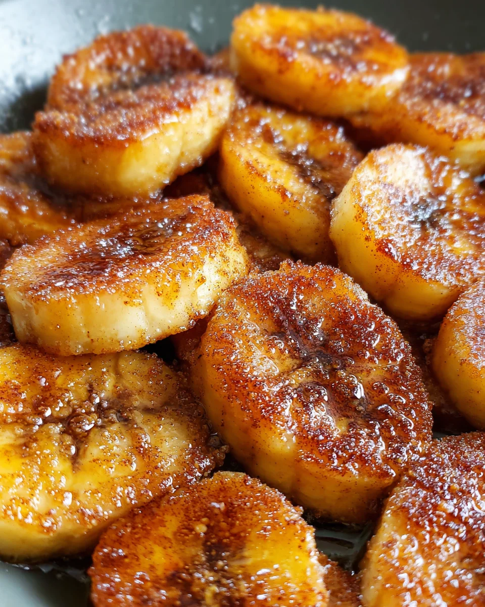 Pan Fried Cinnamon Bananas 13 Pan