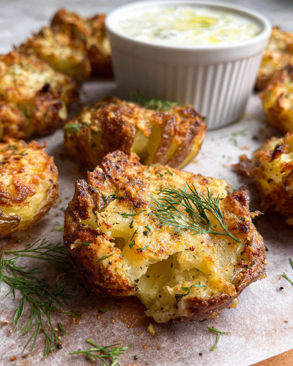 Parmesan Smashed Potatoes
