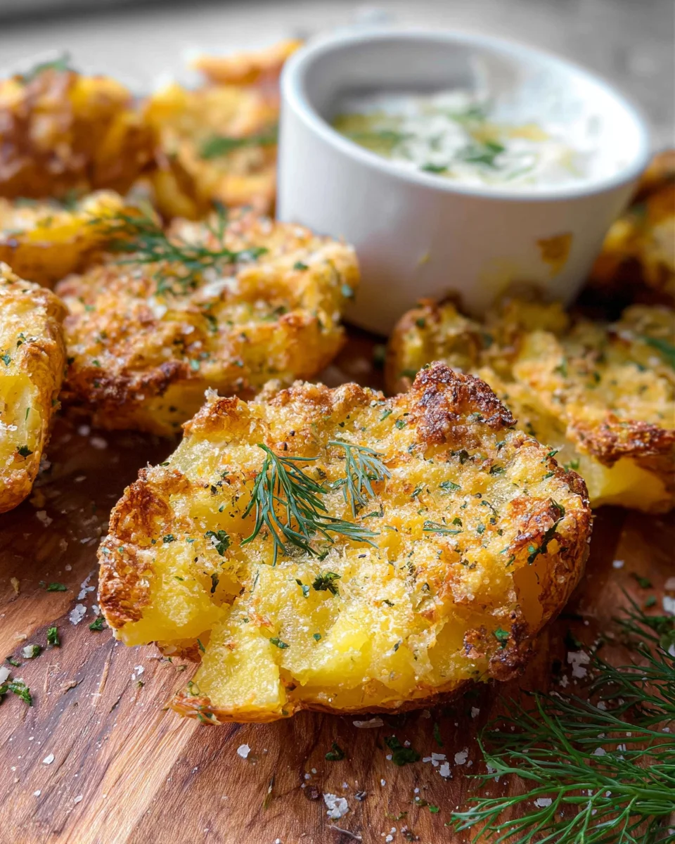 Parmesan Smashed Potatoes 19 Parmesan