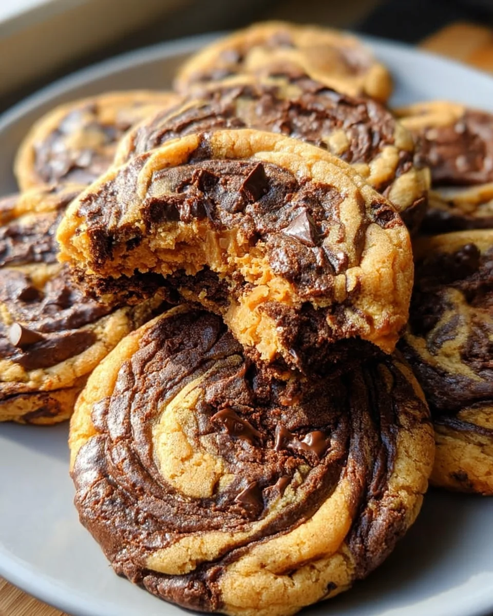 Peanut Butter Brownie Swirl Cookies 29 Peanut