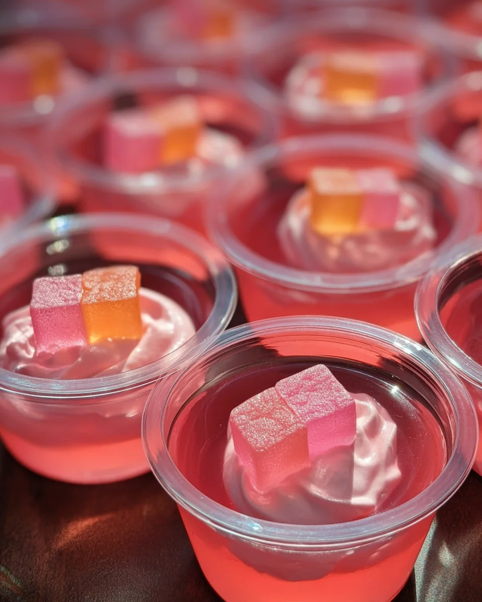 Pink Starburst Jello Shots 18 Pink