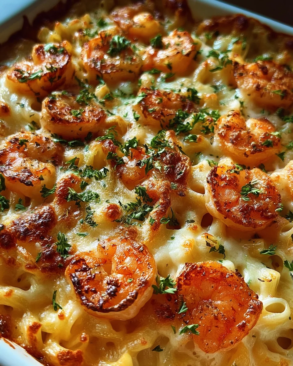 Shrimp Scampi Pasta Bake