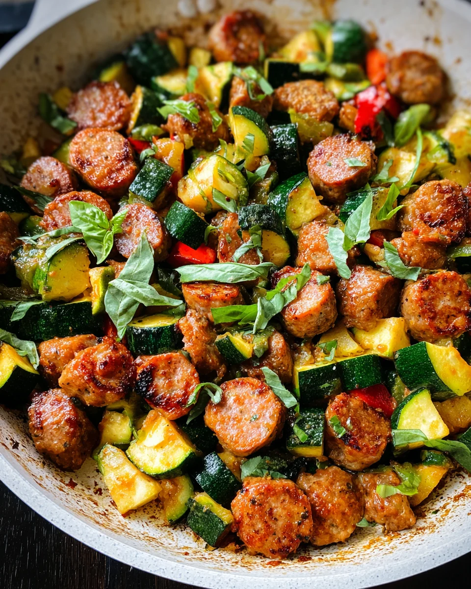 Skillet Sausage and Zucchini 20 Skillet