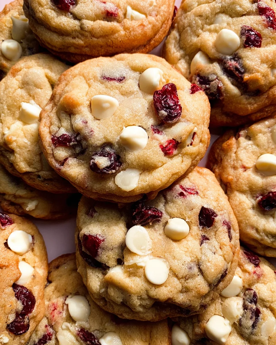 Soft-Baked White Chocolate Cranberry Cookies