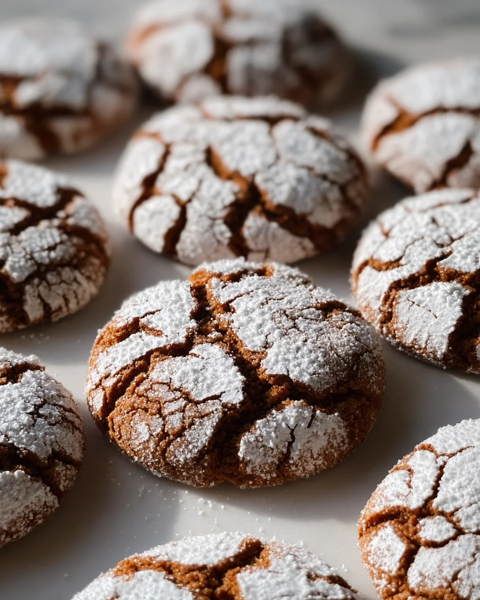 Soft and Spiced Gingerbread Crinkle Cookies 20 Soft