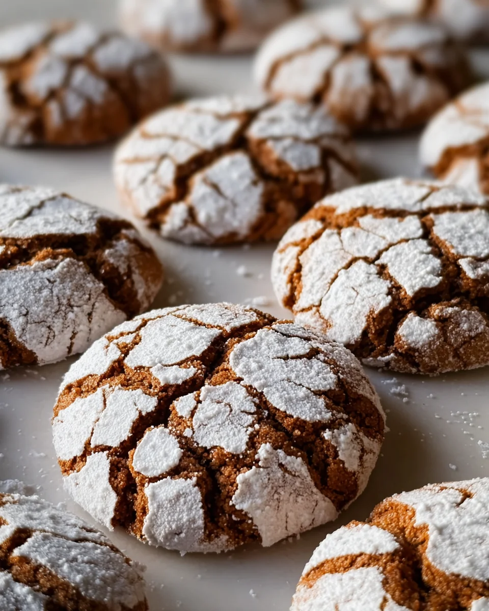 Soft and Spiced Gingerbread Crinkle Cookies 21 Soft