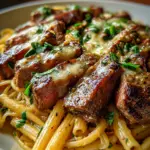 Steak and Creamy Garlic Parmesan Pasta 19 Steak and Creamy Garlic Parmesan Pasta
