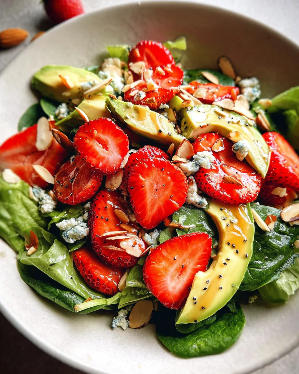 Strawberry Avocado Spinach Salad with Poppyseed Dressing 21 Strawberry