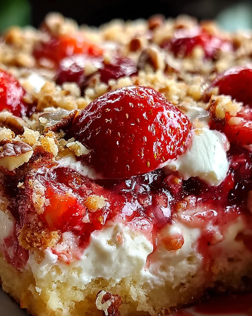 Strawberry Cheesecake Dump Cake