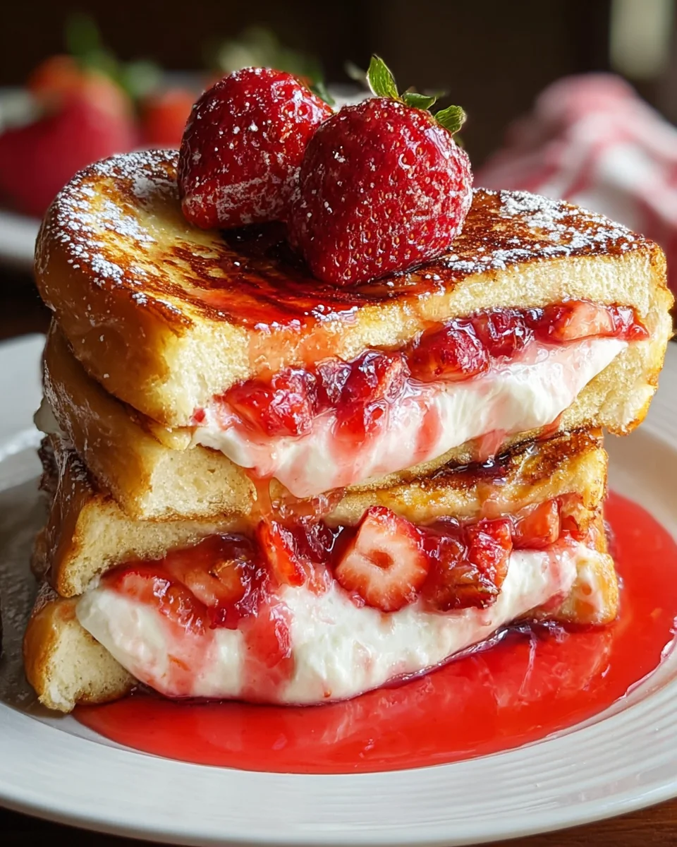 Strawberry Cheesecake Stuffed French Toast 21 Strawberry