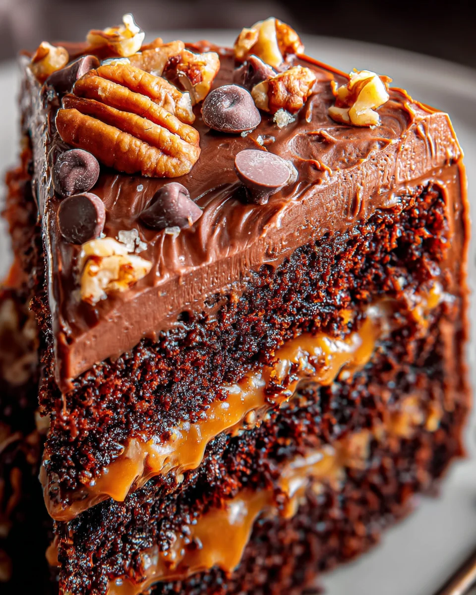 Turtle Caramel Cake