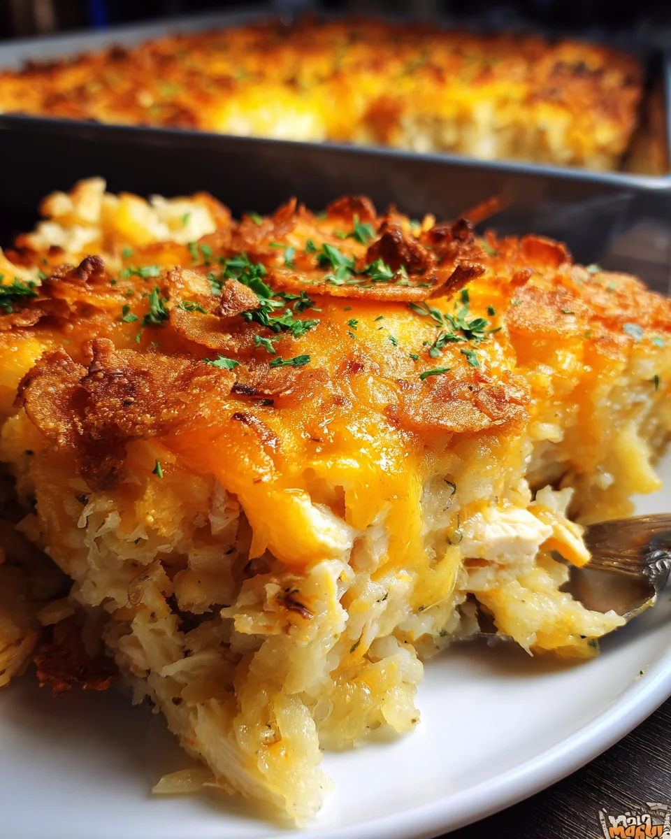 Ultimate Chicken Hashbrown Casserole